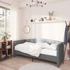 vidaXL Lit avec &eacute;clairage USB Gris clair Velours 90x200 cm