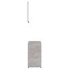 vidaXL Ensemble de meubles de salle de bain Gris b&eacute;ton Agglom&eacute;r&eacute;