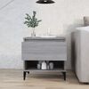 vidaXL Table d'appoint Sonoma gris 50x46x50 cm Bois d'ing&eacute;nierie