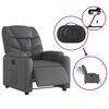 vidaXL Fauteuil inclinable électrique Gris Similicuir