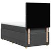 vidaXL Sommier &agrave; lattes de lit avec matelas Gris fonc&eacute; 80x200 cm Tissu
