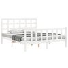 vidaXL Cadre de lit sans matelas blanc 160x200 cm bois de pin massif