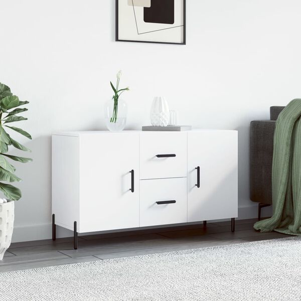 vidaXL Buffet blanc 100x36x60 cm bois d'ing&eacute;nierie