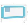 vidaXL Barri&egrave;re de s&eacute;curit&eacute; de lit d'enfant Bleu 120x25 cm Tissu