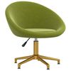 vidaXL Chaises &agrave; manger lot de 4 vert clair velours