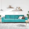 vidaXL Canap&eacute; de salon Turquoise 250 x 188 x 76 cm