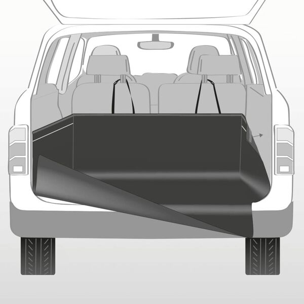 TRIXIE Housse de coffre auto pour chiens 210x175 cm Noir