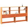 vidaXL T&ecirc;te de lit avec rangement cire marron 180cm bois massif de pin