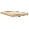 vidaXL Cadre de lit sans matelas ch&ecirc;ne sonoma 140x200 cm
