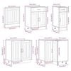 vidaXL Ensemble d'armoires de cuisine 11 pcs Lucca bois d'ing&eacute;nierie