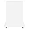 vidaXL Armoire &agrave; roulettes Blanc 60x45x60 cm Bois d&rsquo;ing&eacute;nierie