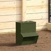 vidaXL Mangeoire pour poules Vert olive 20 x 25 x 35 cm
