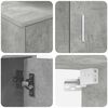 vidaXL Ensemble meuble TV 4 pcs Gris b&eacute;ton Bois d'ing&eacute;nierie