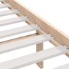 vidaXL Cadre de lit sans matelas 135x190 cm bois de pin massif