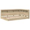 vidaXL Lit Biblioth&egrave;que Ch&ecirc;ne Sonoma 120 x 190 cm Bois d'ing&eacute;nierie