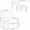 vidaXL Fauteuil de massage inclinable Taupe Tissu