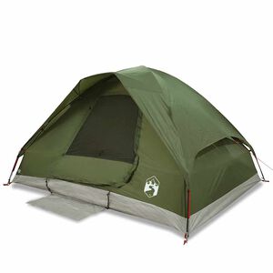 vidaXL Tente familiale &agrave; d&ocirc;me 6 personnes vert olive imperm&eacute;able