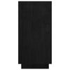 vidaXL Biblioth&egrave;que Noir 80x35x71 cm Bois de pin massif