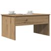 vidaXL Table basse chêne artisanal 80x50,5x41,5 cm bois d'ingénierie