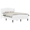 vidaXL Cadre de lit avec t&ecirc;te de lit Blanc 120 x 190 cm Simili cuir