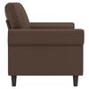 vidaXL Canap&eacute; &agrave; 2 places Marron 140 cm Similicuir