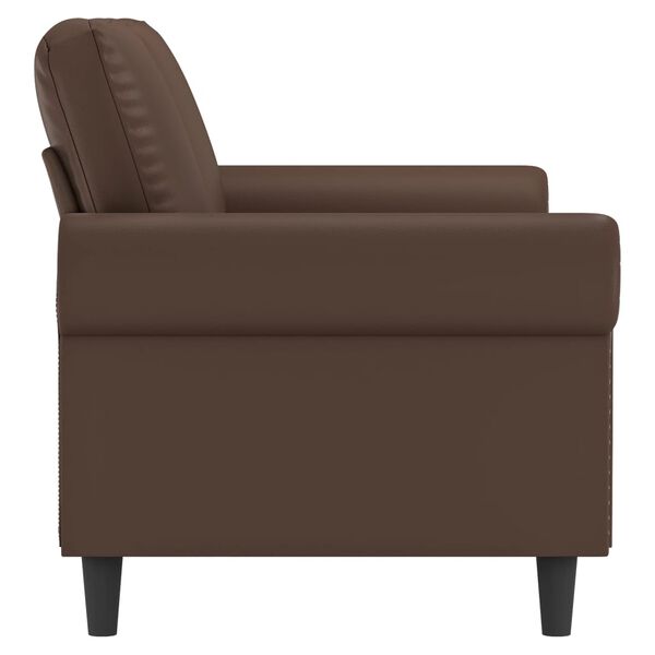 vidaXL Canap&eacute; &agrave; 2 places Marron 140 cm Similicuir