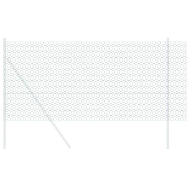 vidaXL Cl&ocirc;ture hexagonale Vert 1,4 x 50 m PVC
