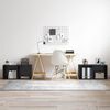 vidaXL Ensemble meuble TV Montage mural 4 pcs Noir 37 x 35 x 37,5 cm