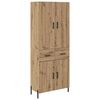 vidaXL Haut Armoire Ch&ecirc;ne artisanal 69,5 x 34 x 180 cm