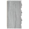 vidaXL Buffet sonoma gris 36x35,5x67,5 cm bois d'ing&eacute;nierie