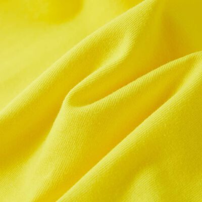 T-shirt enfant à manches courtes jaune vif 104