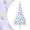 vidaXL Sapin de No&euml;l artificiel avec 150 LED Blanc 150 cm PVC et Acier