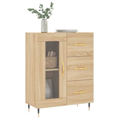 vidaXL Buffet chêne sonoma 69,5x34x90 cm bois d'ingénierie