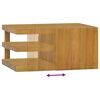 vidaXL Armoire murale de salle de bain 60x45x30 cm Bois de teck solide