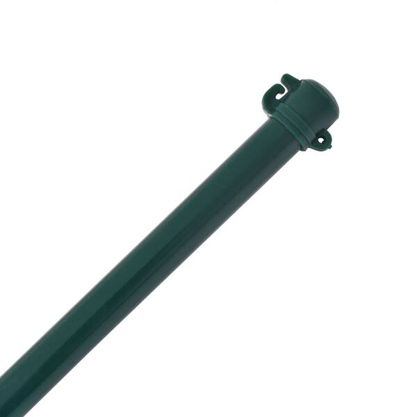 vidaXL Poteau de jardin 10 pcs 1,5 m M&eacute;tal Vert