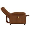 vidaXL Fauteuil de massage Marron Tissu microfibre