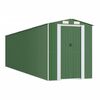 vidaXL Abri de jardin Vert 192x772x223 cm M&eacute;tal galvanis&eacute;
