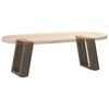 vidaXL Pieds de table basse en U 2 pi&egrave;ces Acier naturel 30 x (30-31) cm Acier