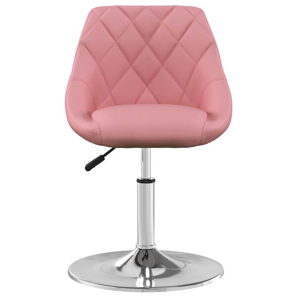 vidaXL Chaises pivotantes &agrave; manger lot de 6 Rose Velours