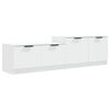 vidaXL Meuble TV Blanc 158,5x36x45 cm Bois d'ing&eacute;nierie