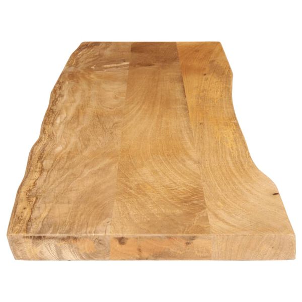 vidaXL Dessus de table 160x40x2,5 cm bord vivant bois massif manguier