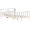 vidaXL Cadre de lit sans matelas blanc 150x200 cm bois de pin massif