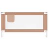 vidaXL Barri&egrave;re de s&eacute;curit&eacute; de lit d'enfant Taupe 160x25 cm Tissu