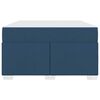 vidaXL Cadre de lit avec matelas Bleu 120 x 190 cm tissu