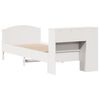 vidaXL Lit biblioth&egrave;que sans matelas blanc 90x200cm bois de pin massif