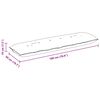 vidaXL Coussin de Dos Cr&egrave;me 180 x 50 cm Tissu en microfibre