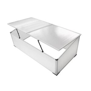 vidaXL Serre froide &agrave; 2 couvercles 110x55x41 cm