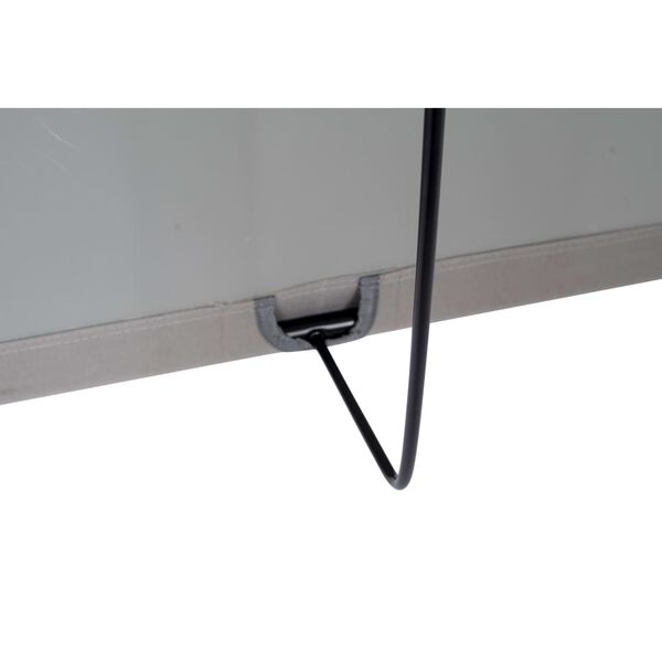 Bo-Camp Lit de camping pliable Acier Gris 1304400