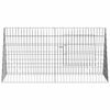 vidaXL Cage pour lapins Argent 650 x 55 x 55 cm Acier galvanis&eacute;