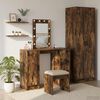 vidaXL Table de Toilette Marron 102 x 33 x 135 cm Bois d'ing&eacute;nierie